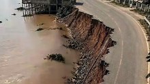 Urgent repair of the landslide-damaged road to prevent the situation from worsenin (AI video) _construction _beforeafter _street _bridge _renovation 📸