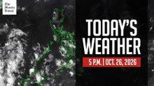 Today's Weather, 5 P.M. | Oct. 26, 2026