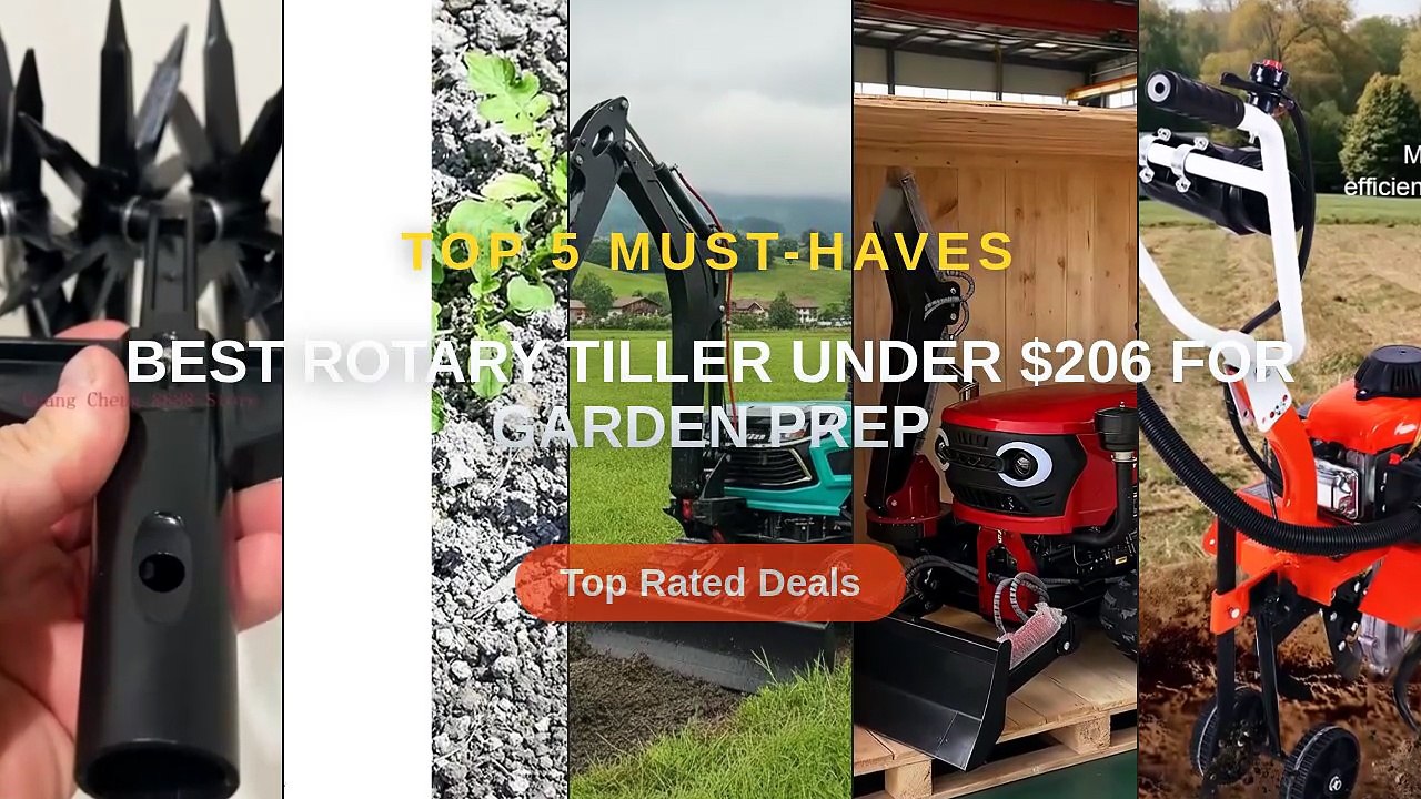 Best Rotary Tiller Under $206 For Garden Prep - Video Dailymotion
