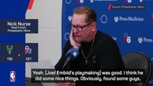 Nurse thrilled with Embiid's playmaking