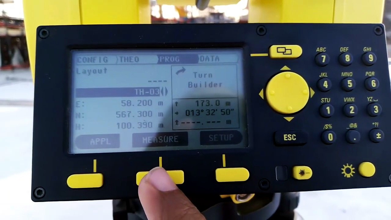 Layout by coordinating with lieca builder 405 total station - video ...