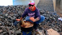 Pesca y cocina en el río Gualeguay: fritanga de bagres en Villaguay
