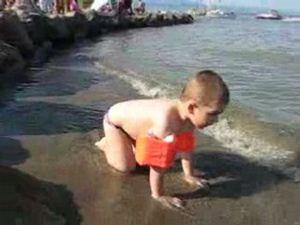 Théo fait la Grenouile à Excenevex