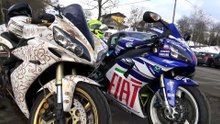 YAMAHA R1 MOTOgp REPLICA WALKAROUND WORKING FAST