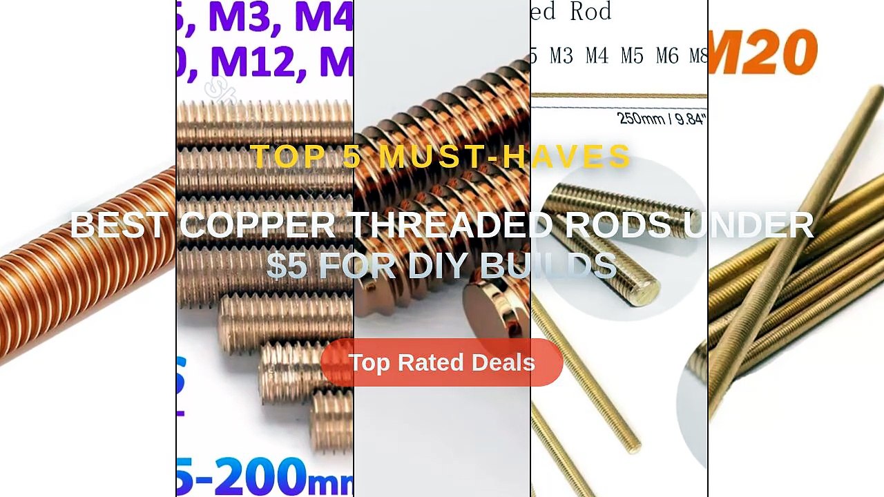 Best Copper Threaded Rods Under $5 For DIY Builds - Video Dailymotion