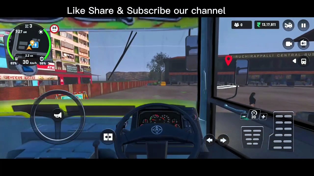 Trichy to Guntur Bus Simulator 🚌🌧️ | Heavy Rain Driving & Realistic ...
