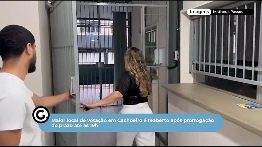 Maior local de votação em Cachoeiro é  reaberto após prorrogação do prazo até as 19h