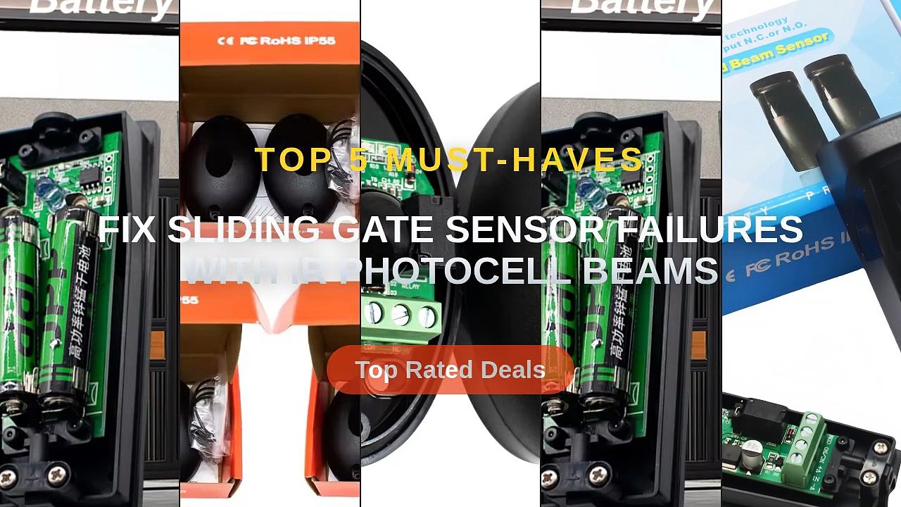 Fix Sliding Gate Sensor Failures With IR Photocell Beams - video ...