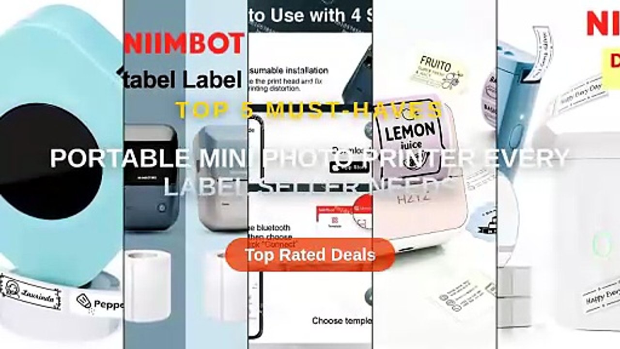 Portable Mini Photo Printer Every Label Seller Needs - Video Dailymotion