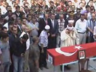 Şehit Ferhan boz cenaze namazı