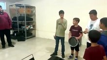 Instrumentos de percusion elaborados por los alumnos