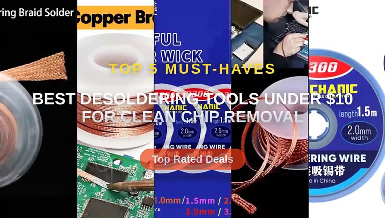 Best Desoldering Tools Under $10 For Clean Chip Removal - Video Dailymotion