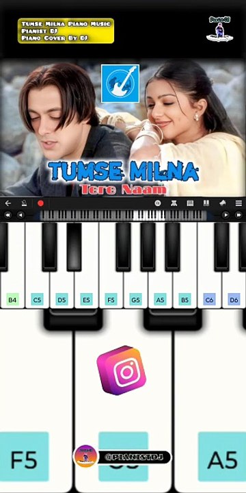 Tumse Milna - Intro Music | Piano Cover By DJ | Pianist DJ | Walk Band ...