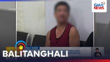 Lasing na pulis, arestado matapos ireklamo ng panunutok umano at akmang mamamaril sa mga sakay ng isang van | Balitanghali