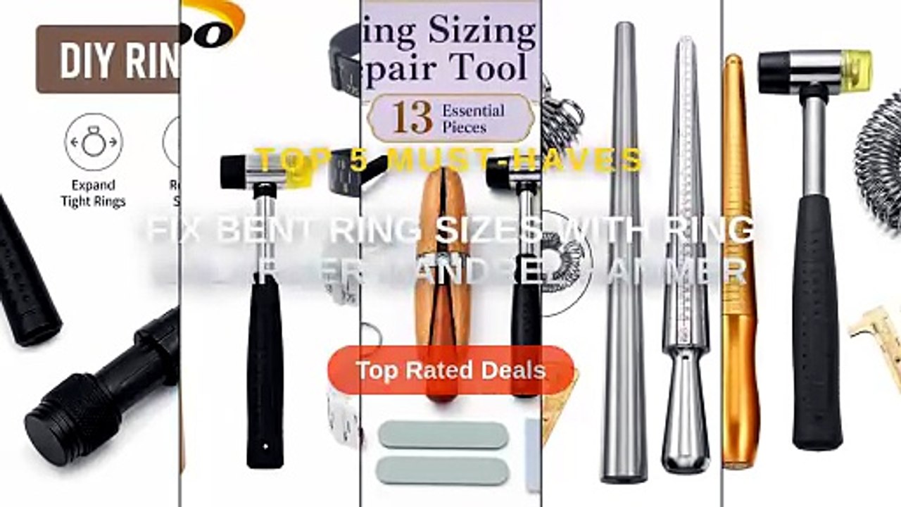Fix Bent Ring Sizes With Ring Enlarger Mandrel Hammer - video Dailymotion