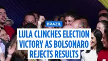 Brazil's Lula clinches election victory as Bolsonaro rejects results