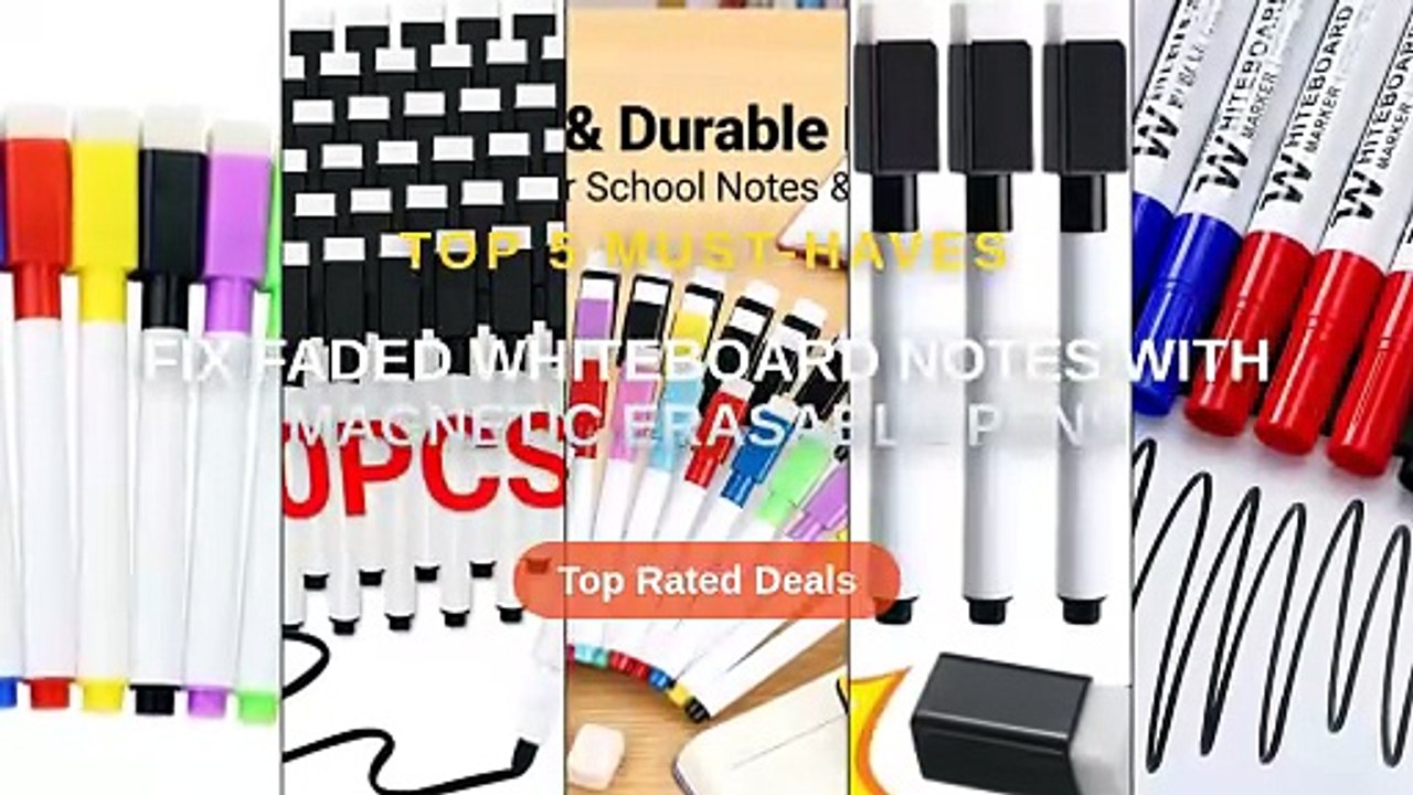 Fix Faded Whiteboard Notes With Magnetic Erasable Pens - Video Dailymotion