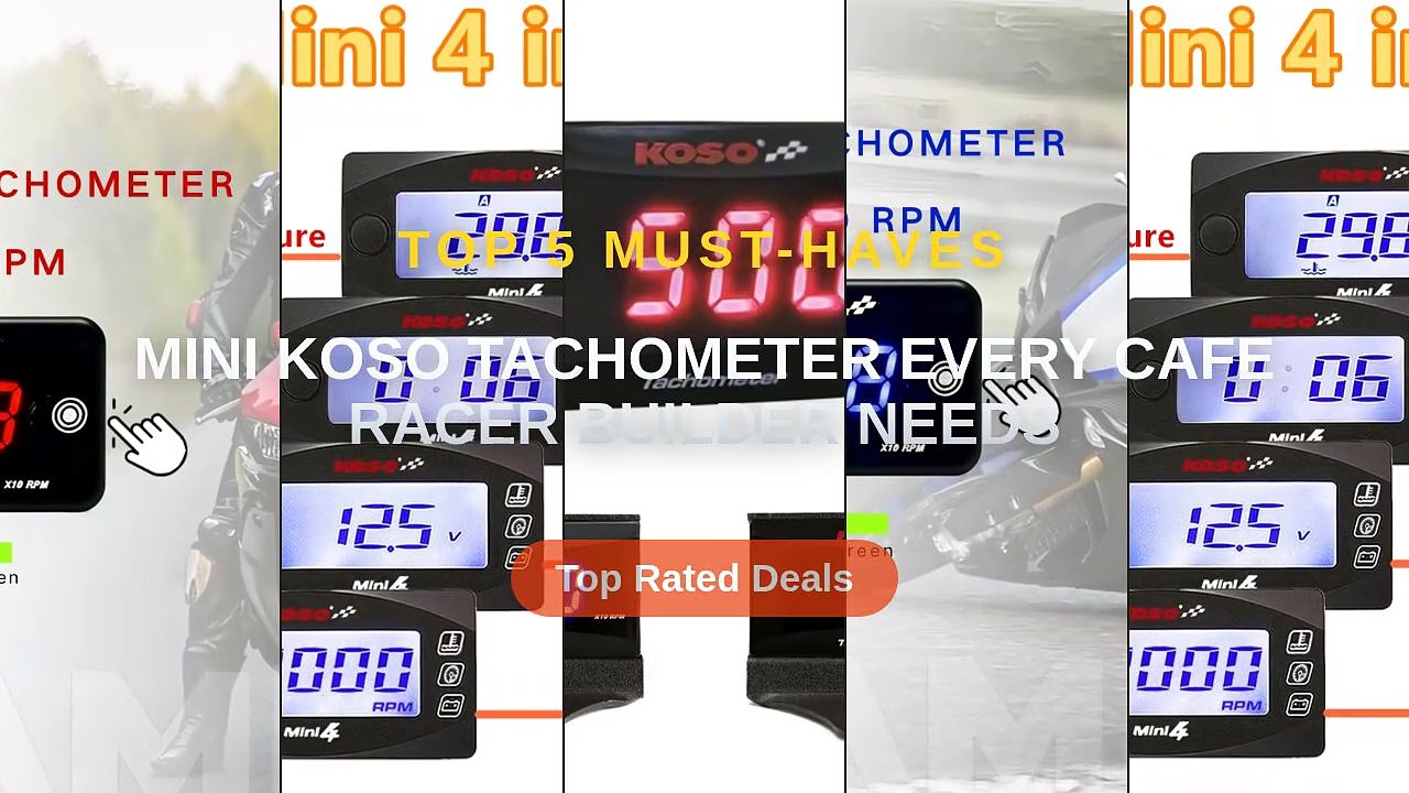 Mini KOSO Tachometer Every Cafe Racer Builder Needs - Video Dailymotion