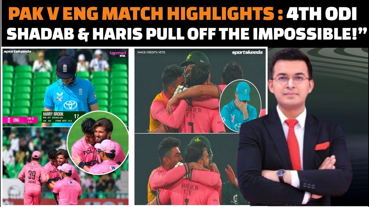 Pakistan vs England 4th ODI match complete highlights 2026 today ...