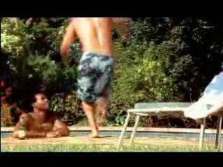 Funny beer ad: Hunters Dry- swimming pool