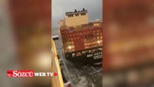 Yolcu gemisi yük gemisine çarptı