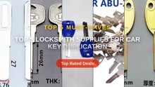 Top 5 Locksmith Supplies For Car Key Duplication