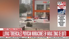 Impresionante temporal de lluvia y granizo causa estragos en Ecuador