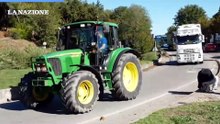 La protesta dei trattori arriva in Valdichiana