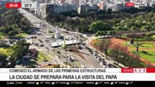 Visita del papa León XIV a la Argentina: qué avenidas y calles ya registran cortes y desvíos
