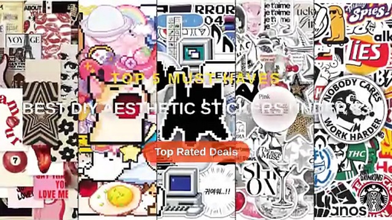 Best DIY Aesthetic Stickers Under $3 - Video Dailymotion