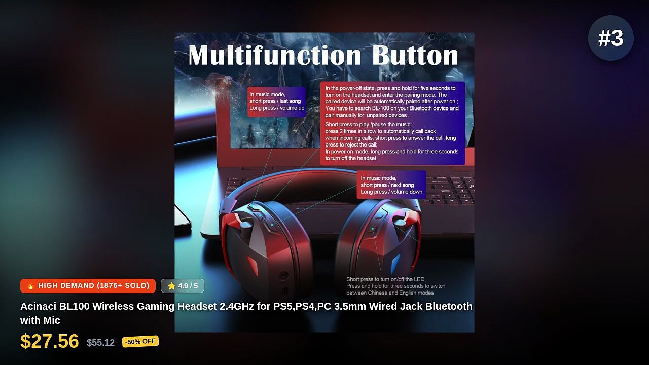 Best Wireless Gaming Headset Under $36 - video Dailymotion