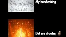 My handwriting but my Drawing  📈