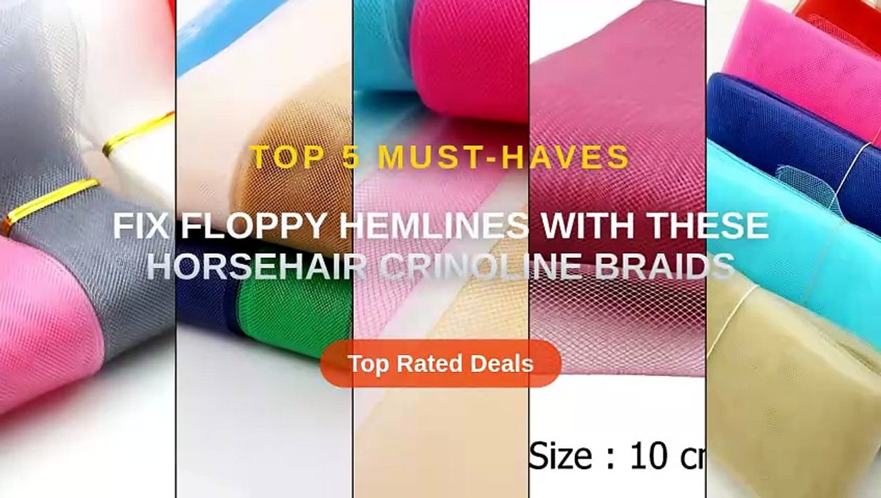 Fix Floppy Hemlines With These Horsehair Crinoline Braids - Video ...
