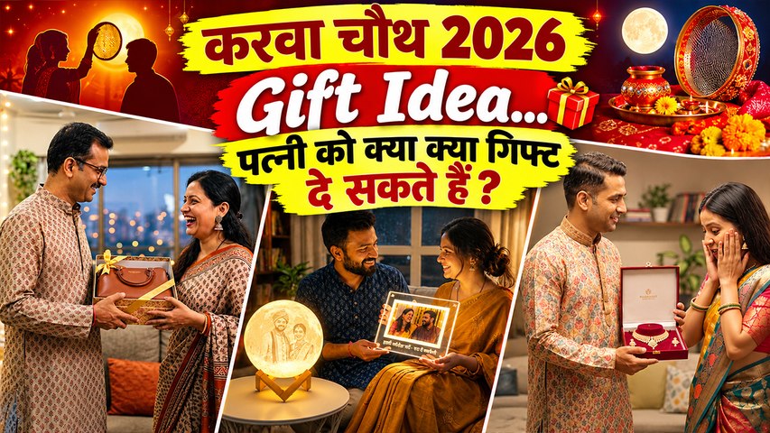 Karwa Chauth Gift Ideas 2026: करवा चौथ पर पत्नी को क्या गिफ्ट दें, Best Gift Ideas For Wife