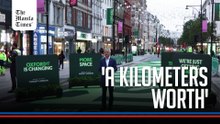 Mayor of London opens newly pedestrianized stretch of Oxford Street