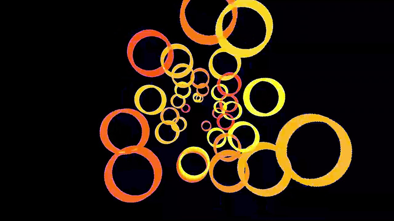 2K Video (5 min) orange bouncing circles - animated background - video ...