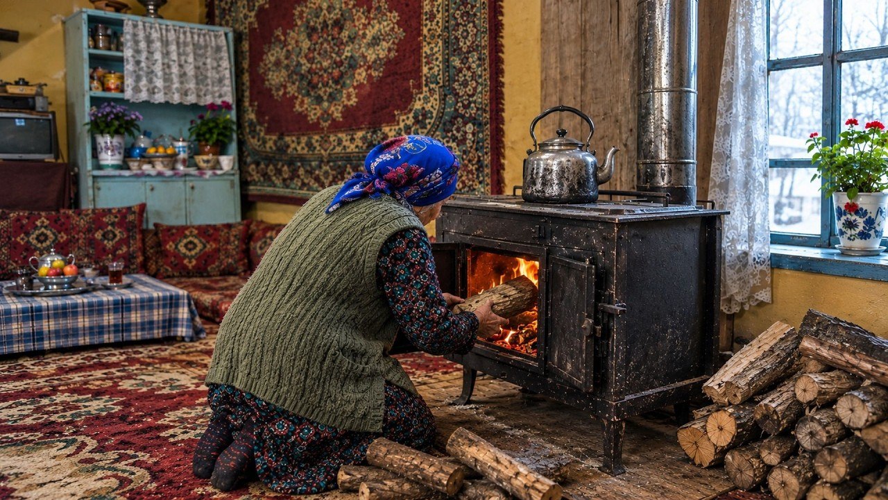 Rainy Village Pilaf with Grandma Rose | Traditional Azerbaijani Cooking ...