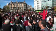 Miles de estudiantes se manifiestan contra el fascismo y el acto de Vito Quiles en Bilbao