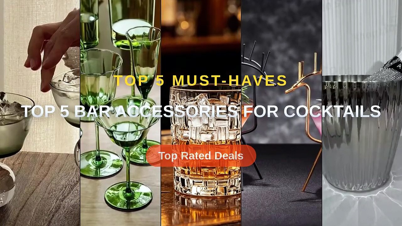 Top 5 Bar Accessories For Cocktails - Video Dailymotion