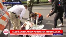 Mujer espera casi dos horas por ayuda tras ser atropellada