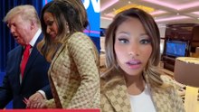 Nicki Minaj gives fans a rare look inside Air Force One before joining Trump in Michigan