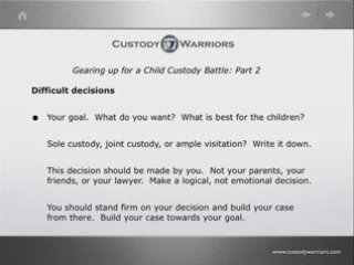 Fathers Win Child Custody - Don't be Pushed Around by Mom!