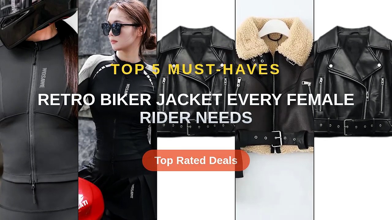 Retro Biker Jacket Every Female Rider Needs - Video Dailymotion