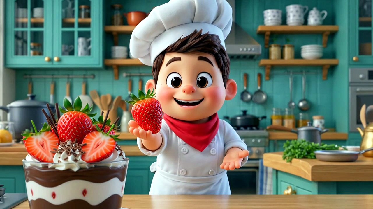 Tiny Chef Makes a Strawberry Chocolate Dream! 🍓🍫 #Shorts - video ...