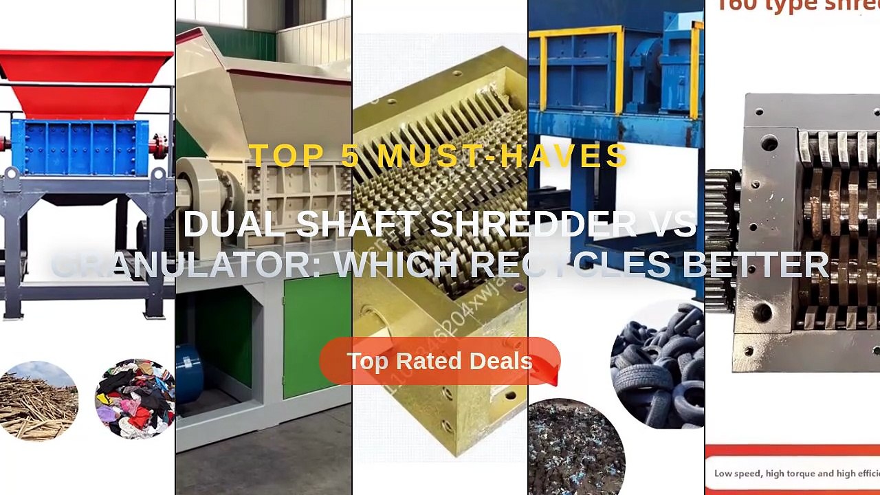 Dual Shaft Shredder vs Granulator: Which Recycles Better - Video ...