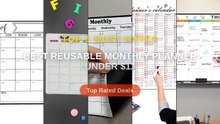 Best Reusable Monthly Planner Under $11