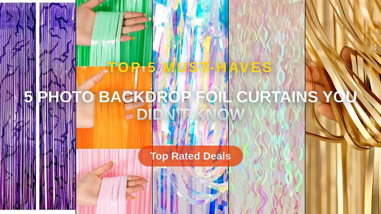 5 Photo Backdrop Foil Curtains You Didn't Know - Video Dailymotion