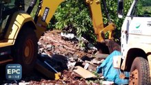 Limpeza retira caminhões de entulho de terreno usado para descarte irregular em Cascavel