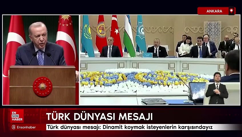 Cumhurbaşkanı Erdoğan'dan Türk dünyası mesajı: Dinamit koymak isteyenlerin karşısındayız