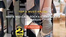 White Mid-Calf Socks Every Lolita Fan Needs